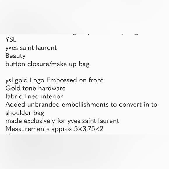 Yves Saint Laurent Black Shoulder Bag with Gold Accents - Picture 8 of 8